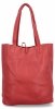 Torebka Damska Shopper Bag z Kosmetyczką firmy Herisson 15R355 Ciemno Czerwona